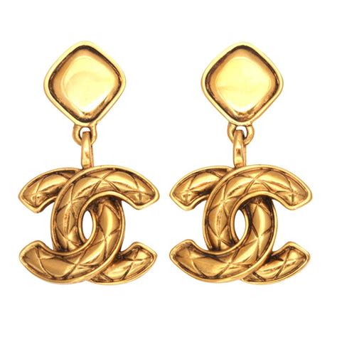 chanel quilted earrings|Chanel earrings price list.